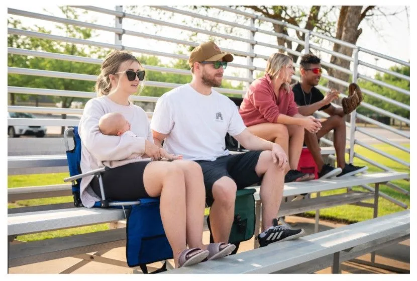 STADIUM SEAT WITH ARMS - BLUE